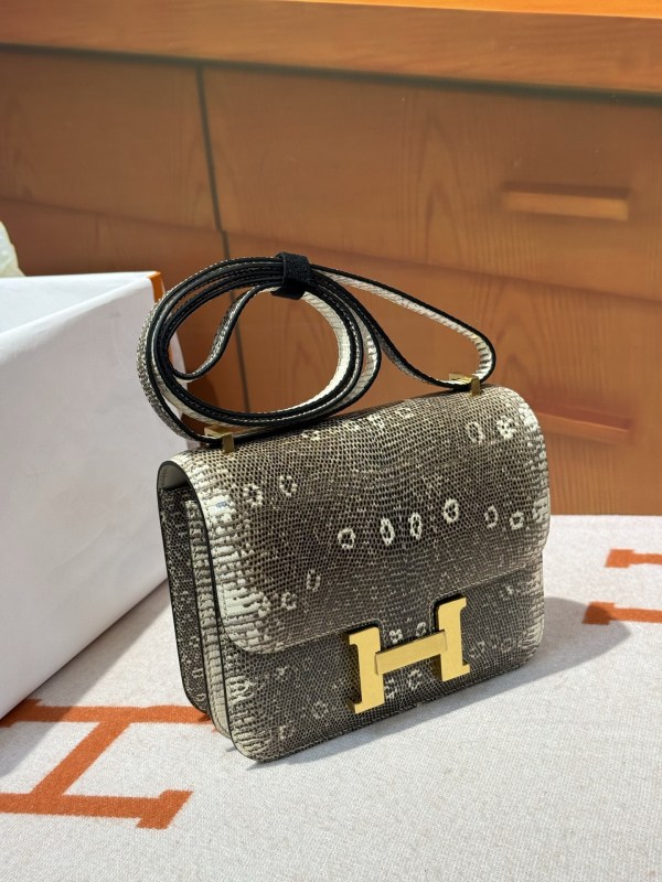 Constance 19 Mini Bag Lizard Skin“19*16*5CM”-0083=