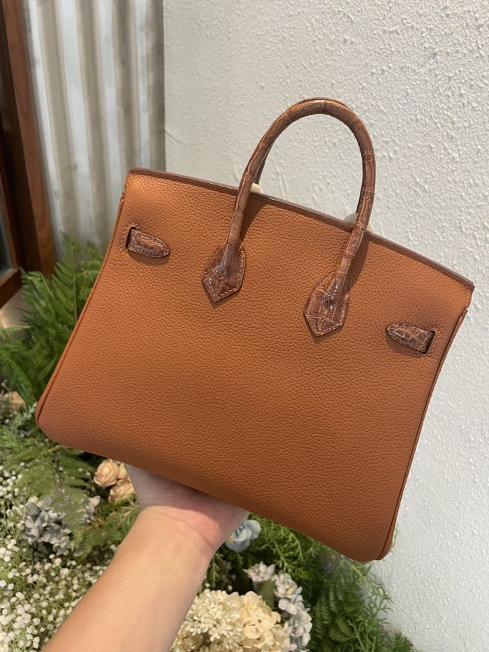 Birkin Touch Togo-Crocodile“25*20*13CM”0043=