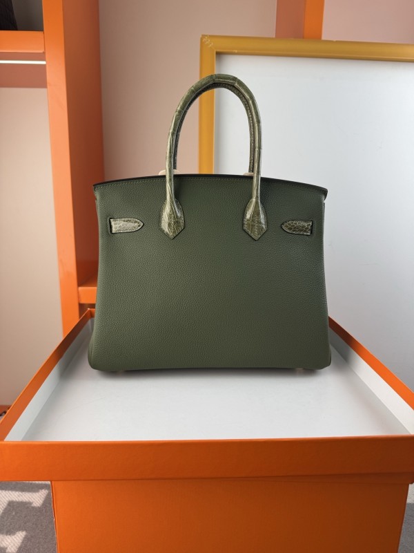 Birkin 30 Touch Togo-Crocodile“30*22*16CM”-0063=