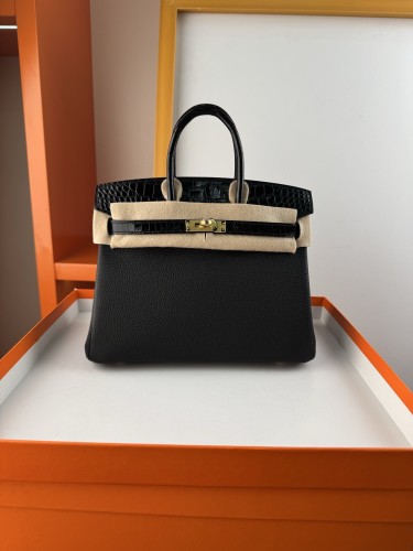 Birkin Touch Togo-Crocodile“25*20*13CM” -0043=