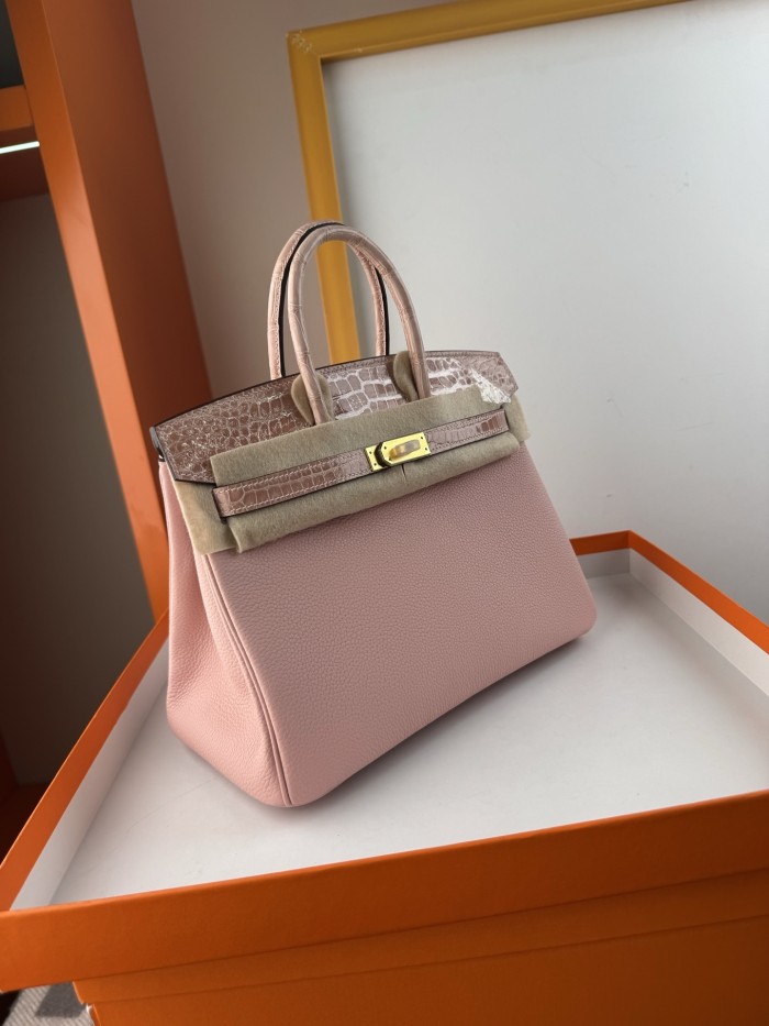 Birkin Touch Togo-Crocodile“25*20*13CM” -0043=