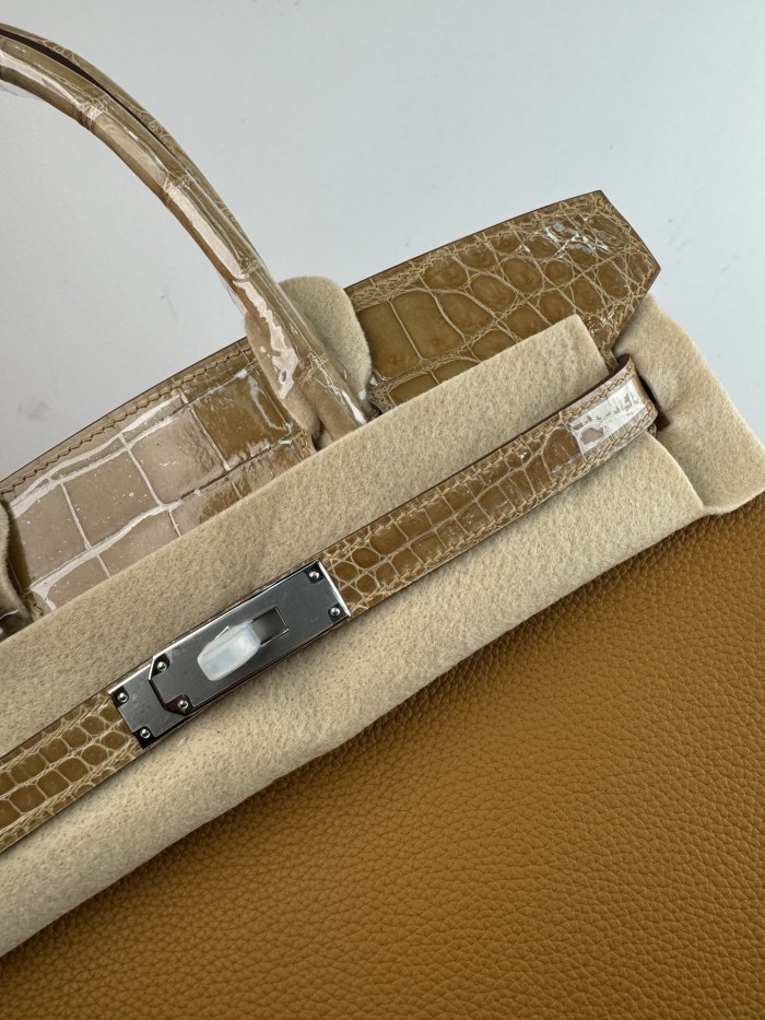 Birkin 30 Touch Togo-Crocodile“30*22*16CM”-0063=