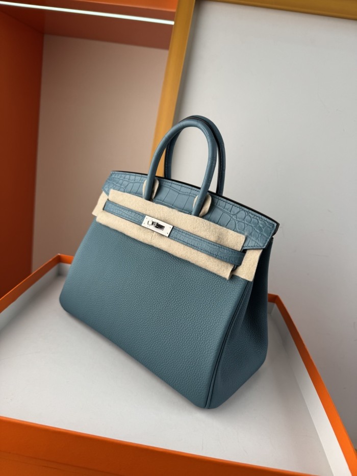 Birkin Touch Togo-Crocodile“25*20*13CM” -0043=
