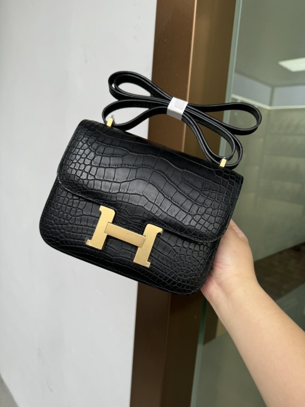 Constance Matte Alligator“19*15*5CM”-0087=