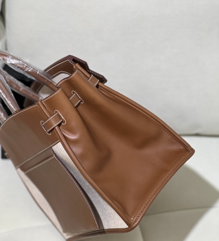 Birkin à l'envers 35 Swift-Canvas“35*25*18CM”-0063=