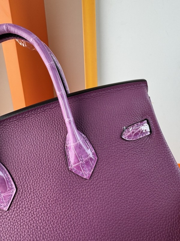 Birkin Touch Togo-Crocodile“25*20*13CM” -0043=