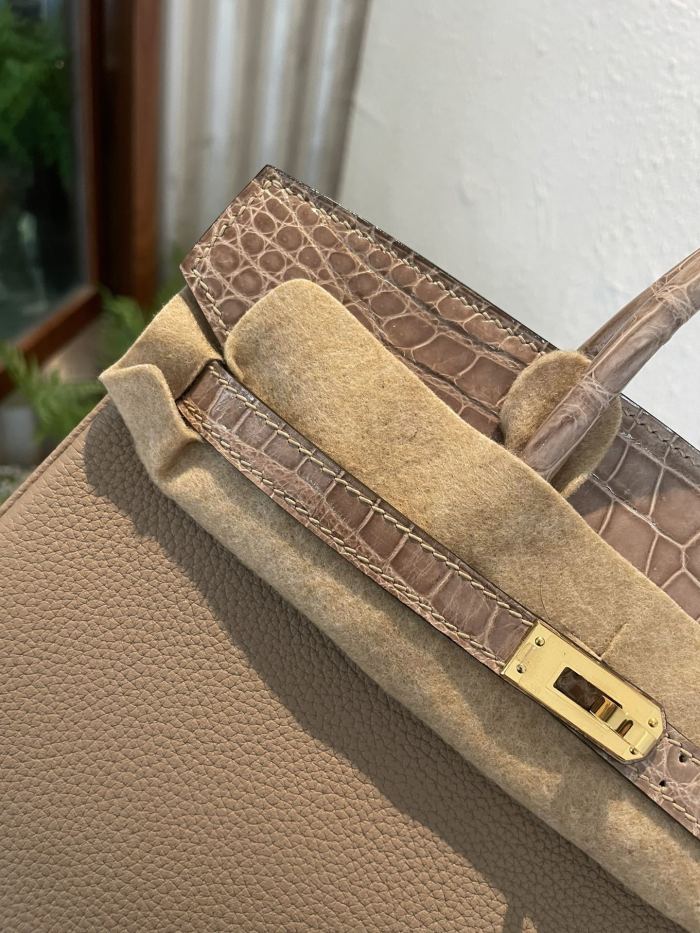 Birkin 25 Touch Togo-Crocodile“25*20*13CM”-0043=