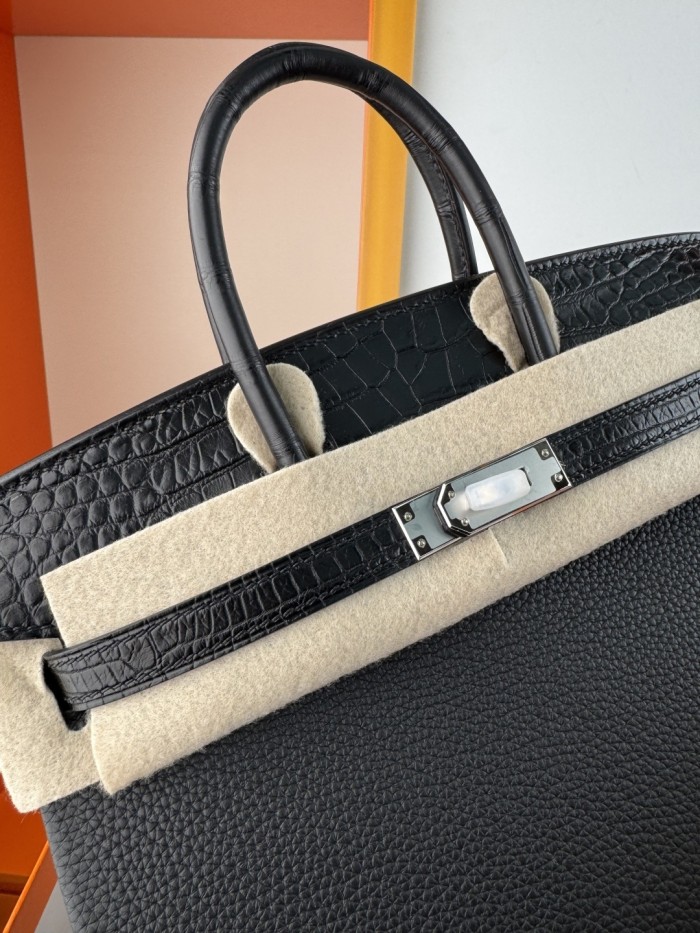 Birkin Touch Togo-Crocodile“25*20*13CM” -0043=