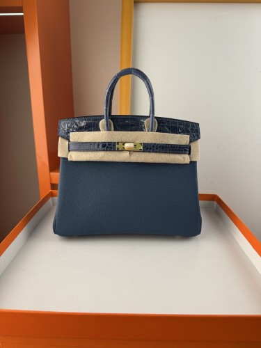Birkin Touch Togo-Crocodile“25*20*13CM” -0043=