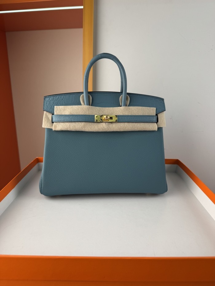 Birkin Touch Togo-Crocodile“25*20*13CM” -0043=