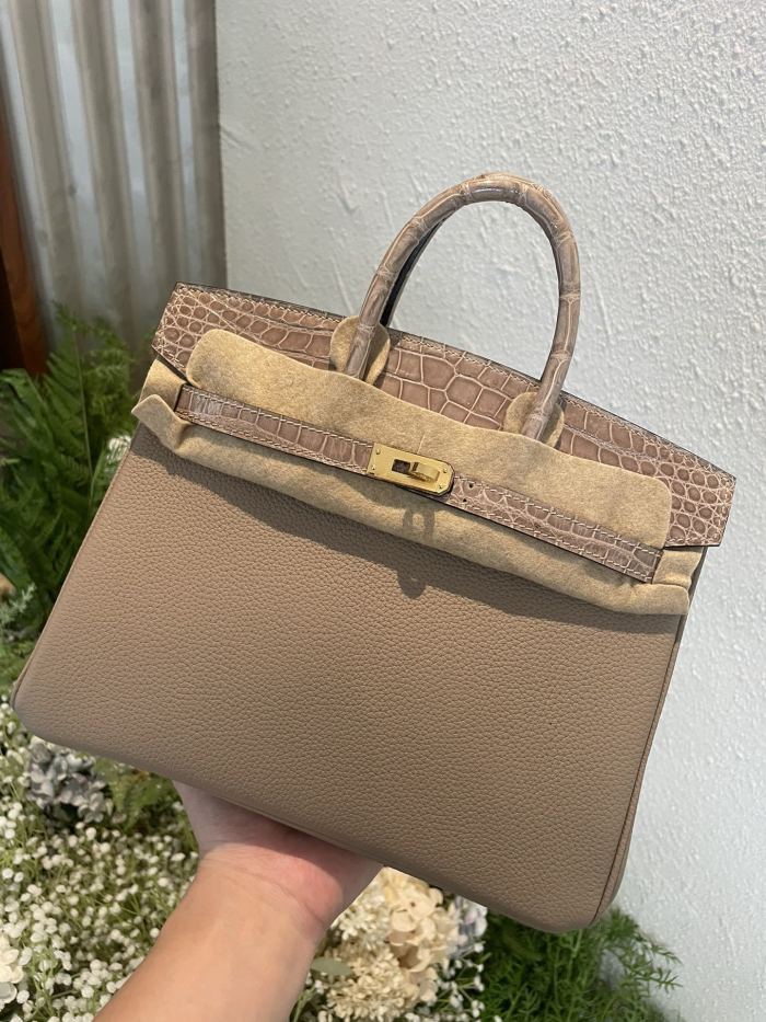 Birkin 25 Touch Togo-Crocodile“25*20*13CM”-0043=