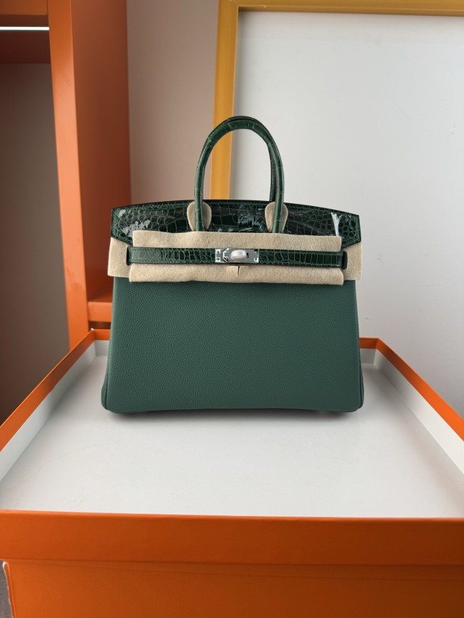 Birkin Touch Togo-Crocodile“25*20*13CM” -0043=
