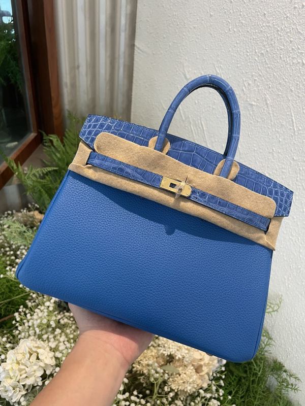 Birkin Touch Togo-Crocodile“30*22*16CM”-0063=