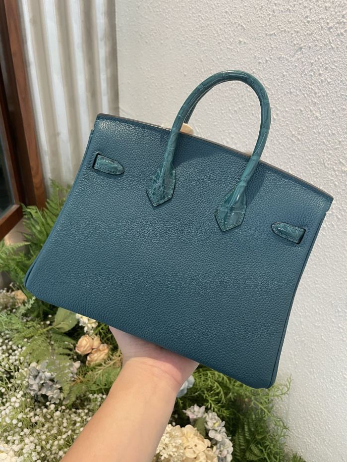 Birkin Touch Togo-Crocodile“30*22*16CM”-0063=