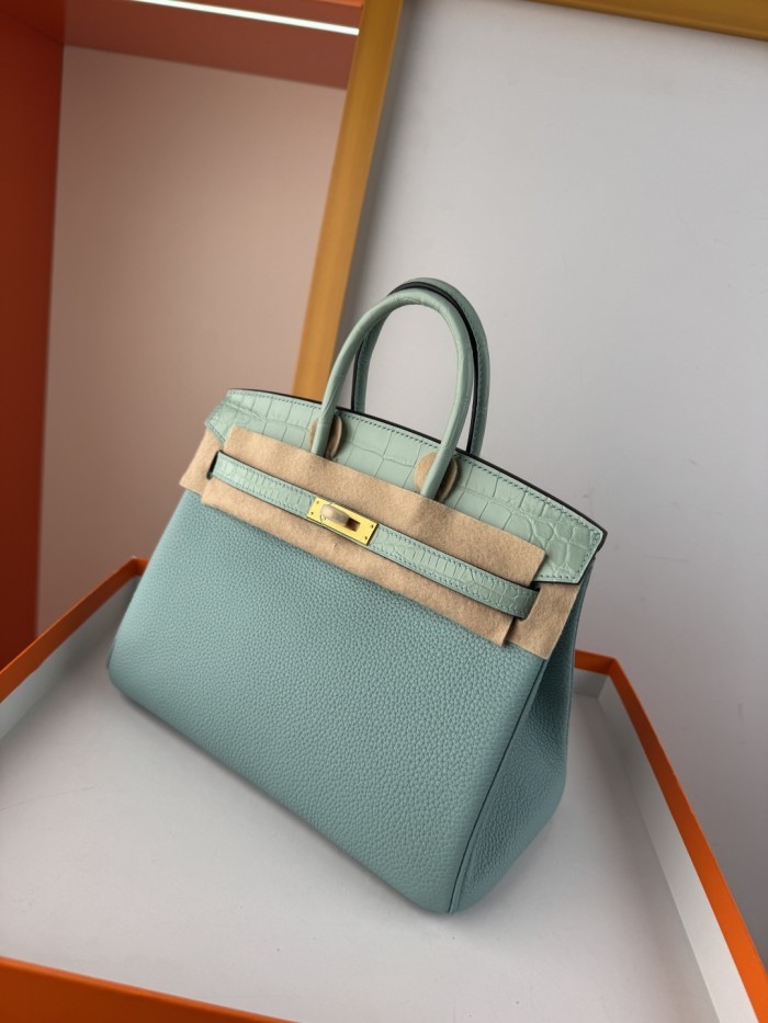 Birkin Touch Togo-Crocodile“25*20*13CM” -0043=