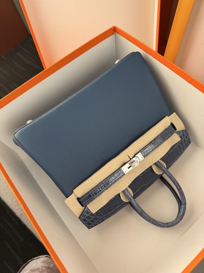 Birkin Touch Togo-Crocodile“25*20*13CM” -0043=