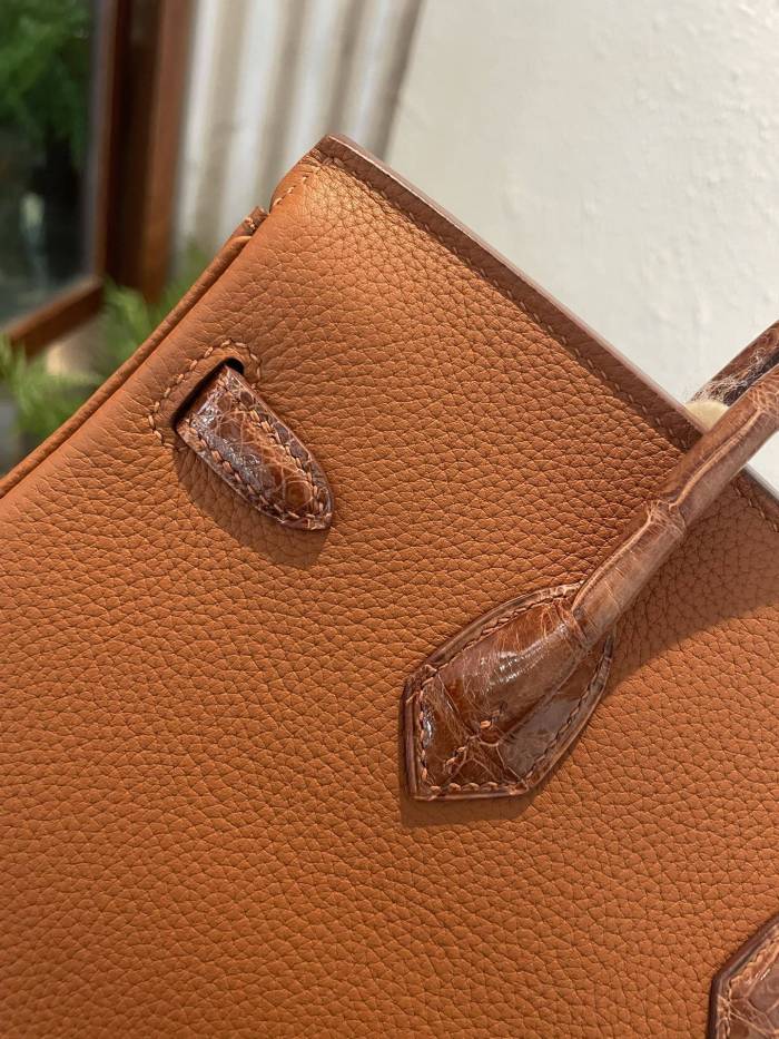 Birkin Touch Togo-Crocodile“25*20*13CM”0043=