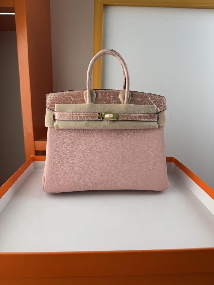 Birkin Touch Togo-Crocodile“25*20*13CM” -0043=