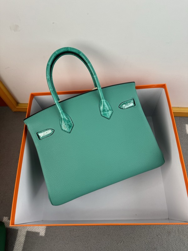 Birkin 30 Touch Togo-Crocodile“30*22*16CM”-0063=