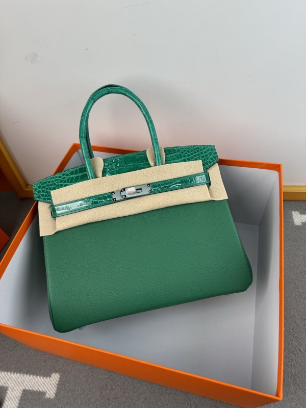 Birkin 30 Touch Togo-Crocodile“30*22*16CM”-0063=