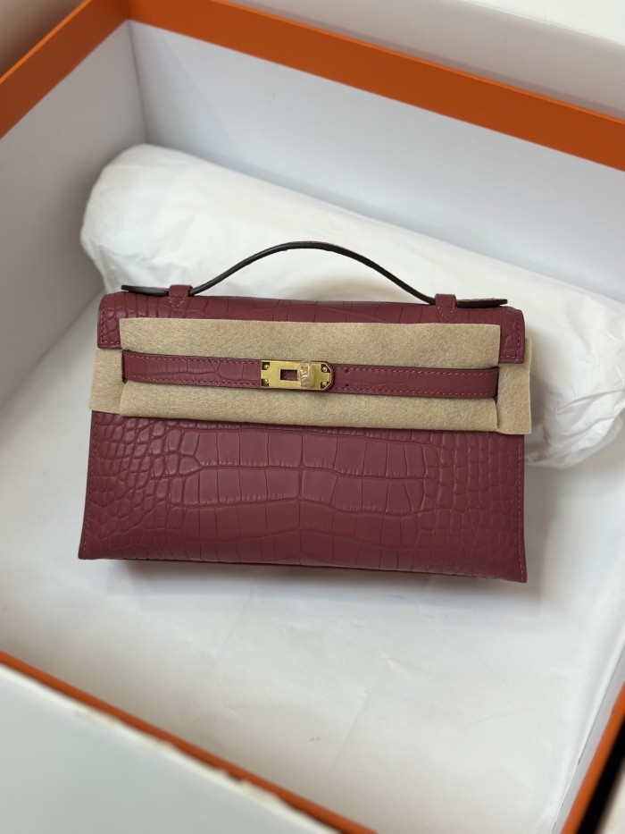 Kelly 22 Pochette Crocodile“22*13*7CM”-0008=