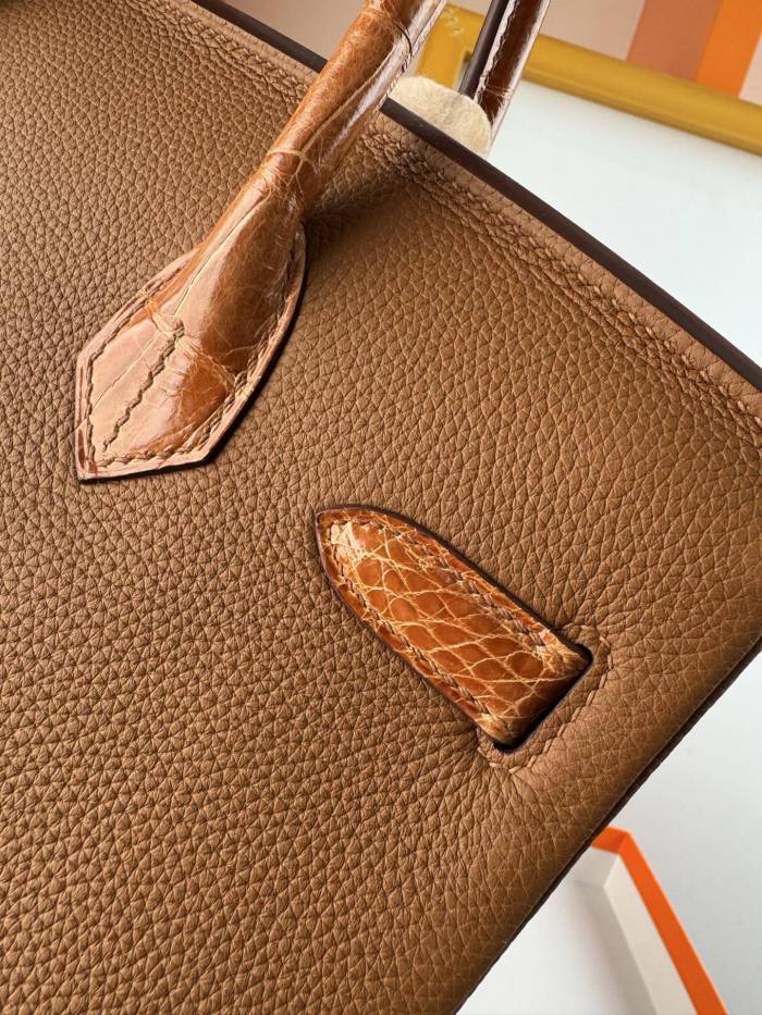 Birkin 30 Touch Togo-Crocodile“30*22*16CM”-0063=