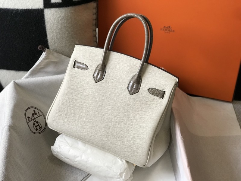 Birkin Touch Togo-Crocodile“30*22*16CM”-0063=