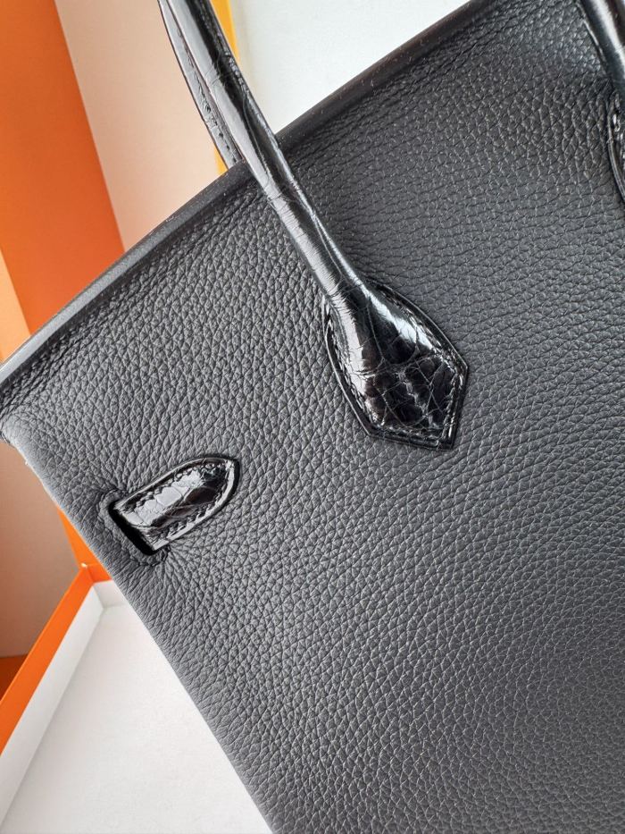 Birkin Touch Togo-Crocodile“25*20*13CM” -0043=