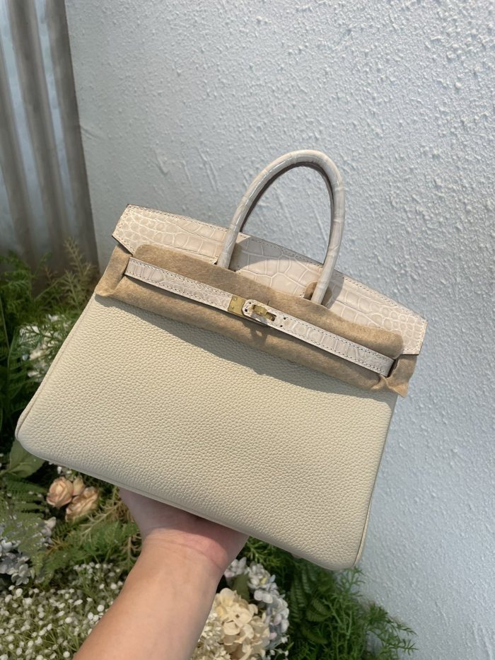 Birkin 25 Touch Togo-Crocodile“25*20*13CM”-0043=