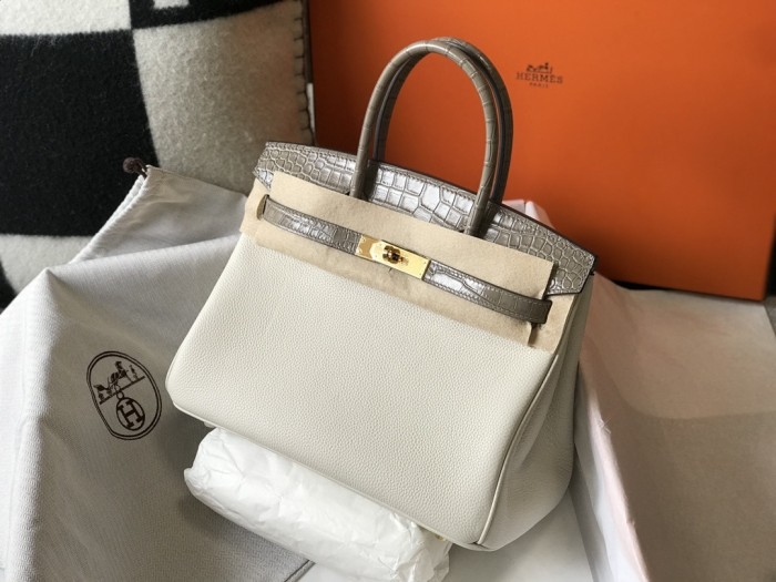 Birkin Touch Togo-Crocodile“25*20*13CM”0043=
