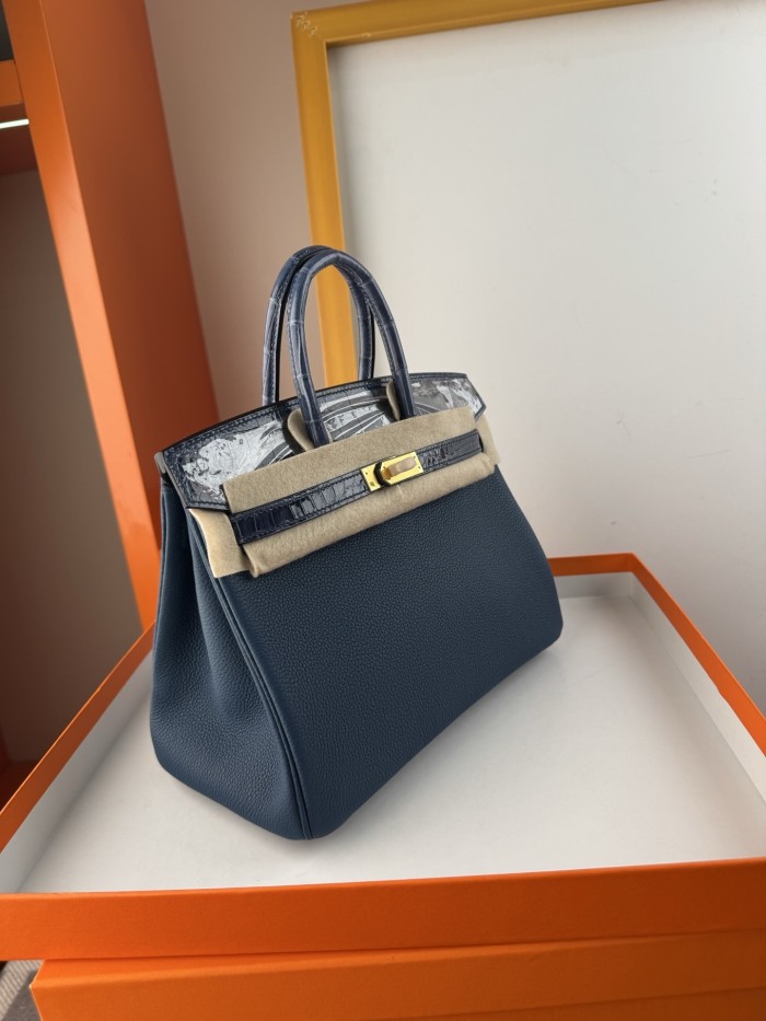 Birkin Touch Togo-Crocodile“25*20*13CM” -0043=