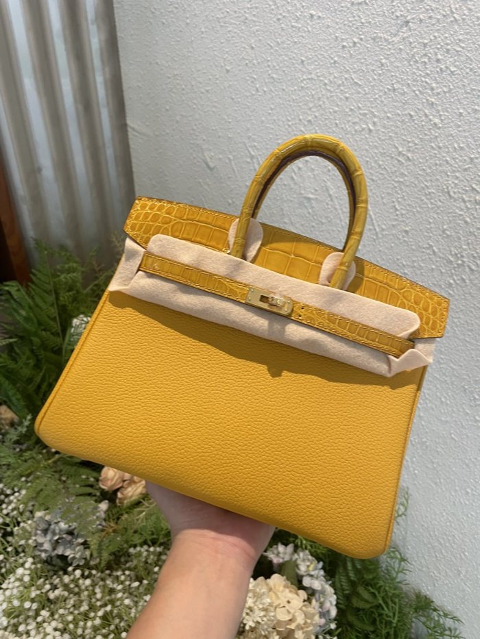 Birkin Touch Togo-Crocodile“25*20*13CM”0043=