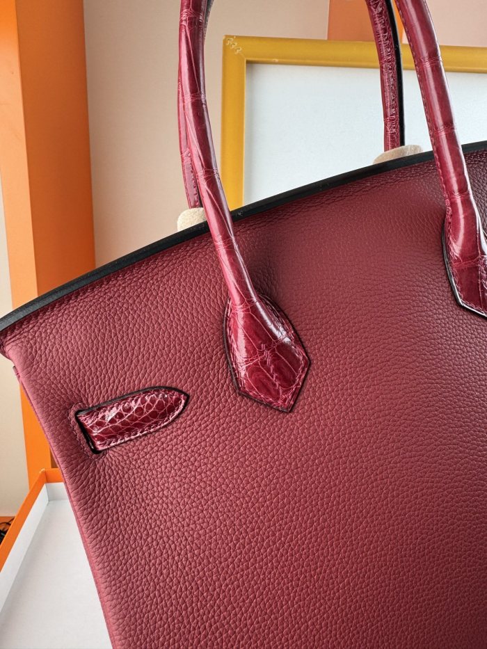 Birkin 30 Touch Togo-Crocodile“30*22*16CM”-0063=