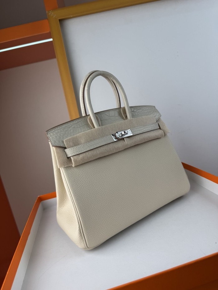 Birkin Touch Togo-Crocodile“25*20*13CM” -0043=