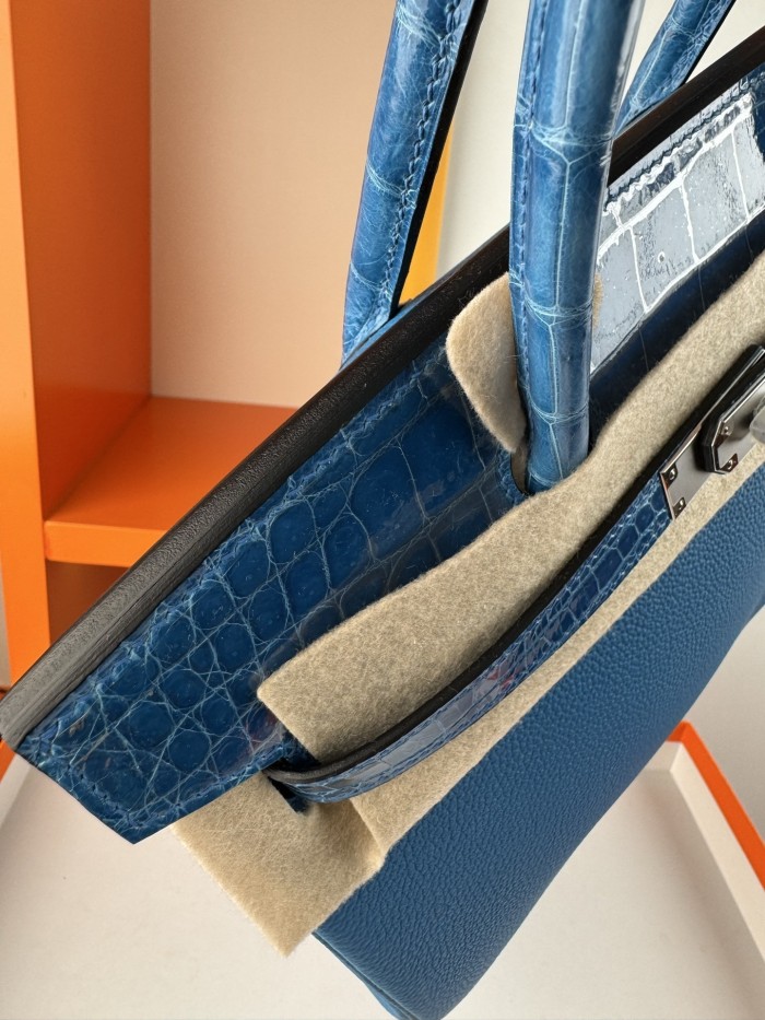 Birkin 30 Touch Togo-Crocodile“30*22*16CM”-0063=