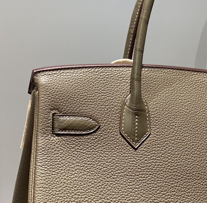 Birkin 30 Touch Togo-Matte Alligator“30*22*16CM”-0063=
