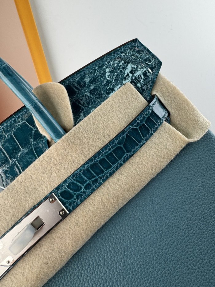 Birkin 30 Touch Togo-Crocodile“30*22*16CM”-0063=