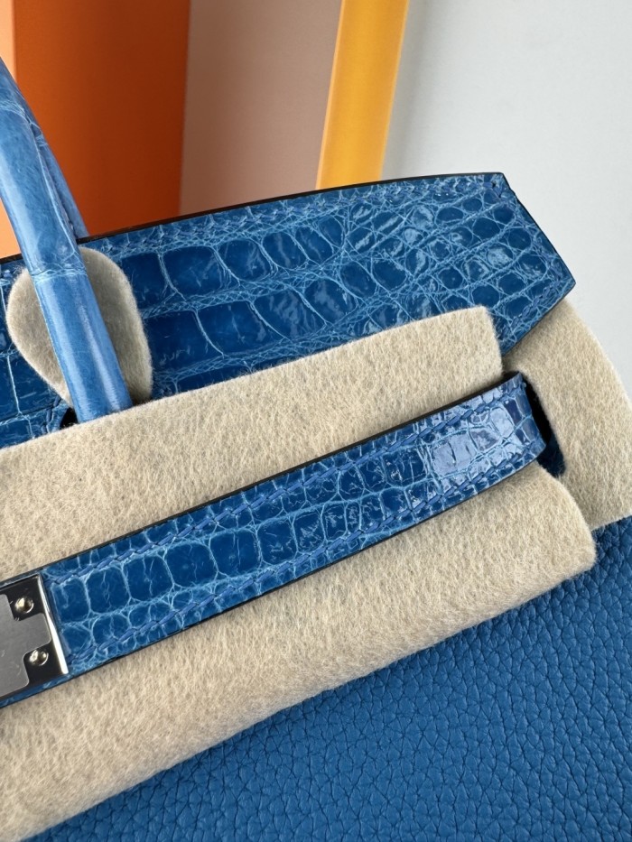 Birkin Touch Togo-Crocodile“25*20*13CM” -0043=