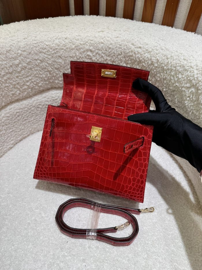 Kelly 20 Niloticus Crocodile“20*16*8CM”-0008=