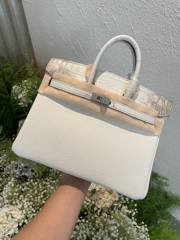 Birkin 25 Touch Togo-Crocodile“25*20*13CM”-0083=