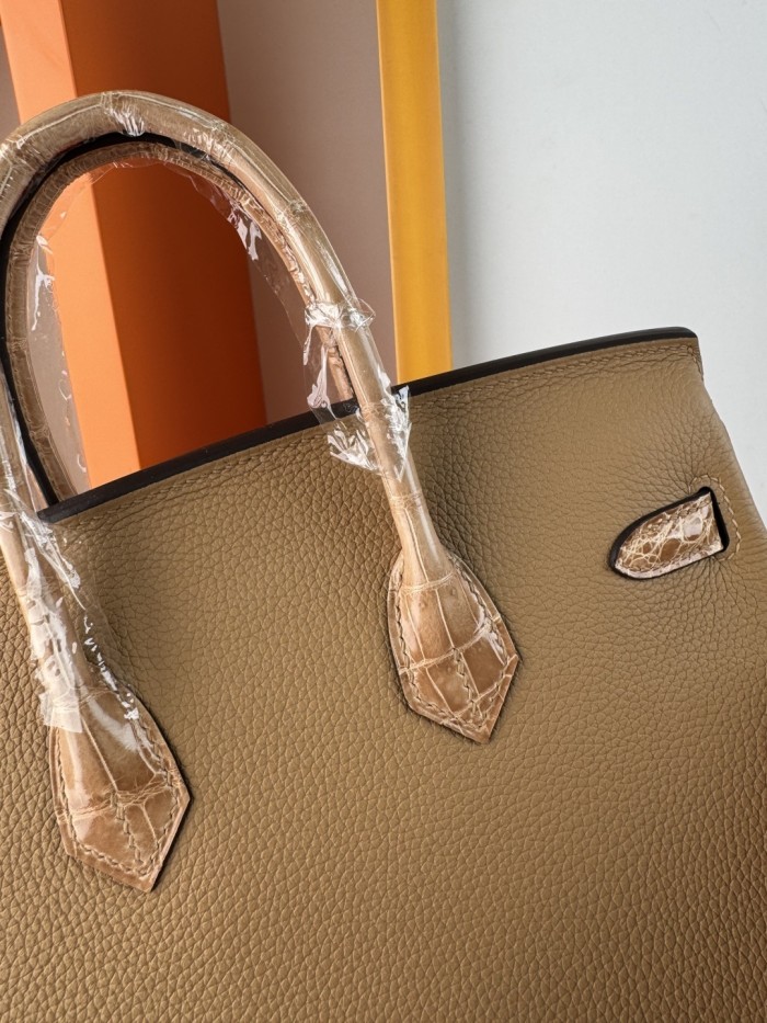 Birkin Touch Togo-Crocodile“25*20*13CM” -0043=
