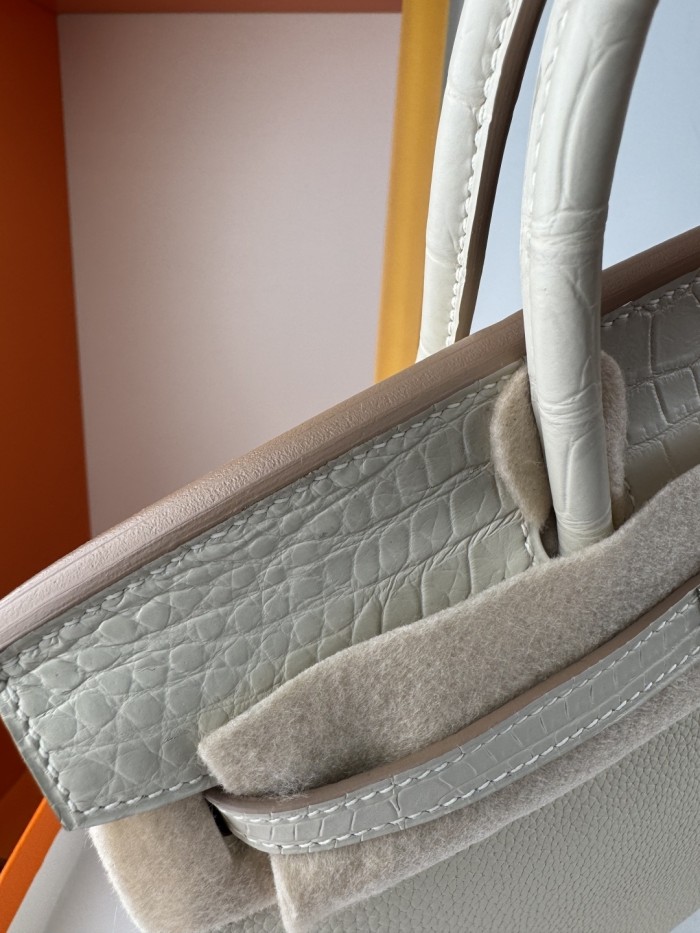 Birkin Touch Togo-Crocodile“25*20*13CM” -0043=