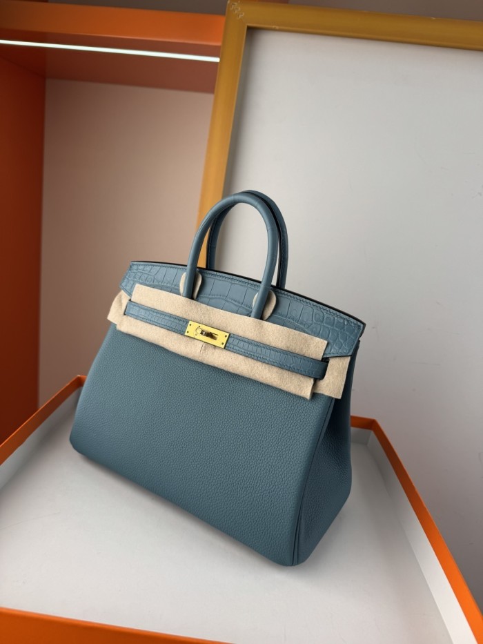 Birkin Touch Togo-Crocodile“25*20*13CM” -0043=