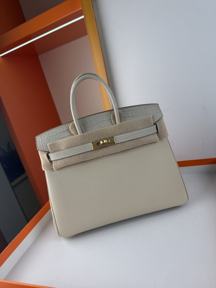 Birkin Touch Togo-Crocodile“25*20*13CM” -0043=