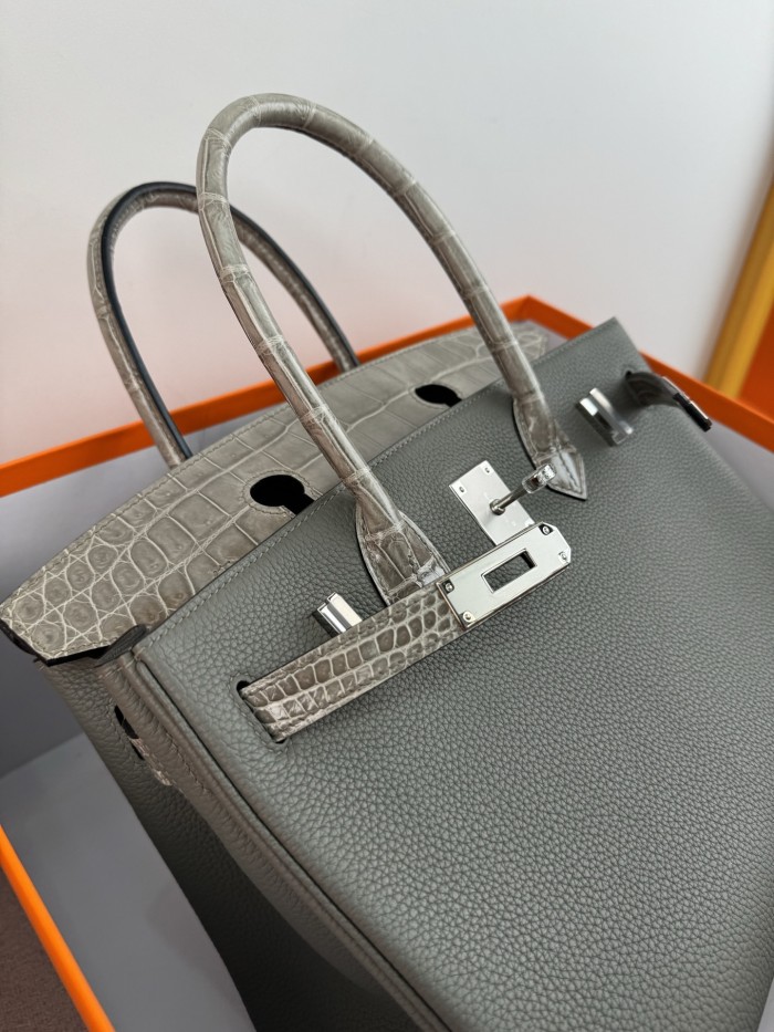 Birkin 30 Touch Togo-Crocodile“30*22*16CM”-0063=