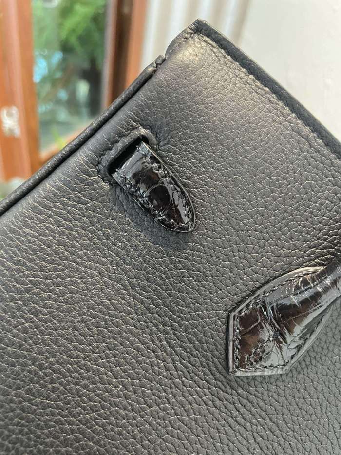 Birkin Touch Togo-Crocodile“30*22*16CM”-0063=
