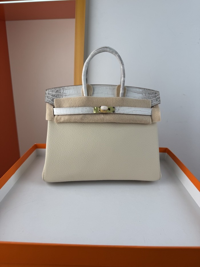 Birkin 25 Touch Togo-Crocodile“25*20*13CM”-0083=