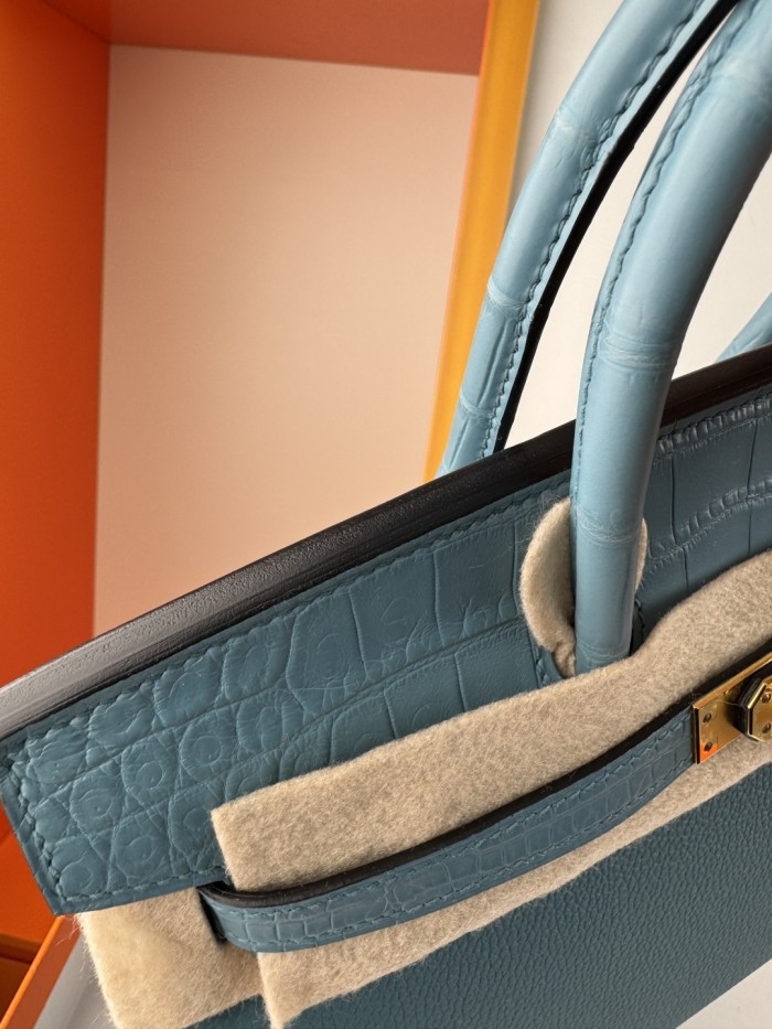 Birkin Touch Togo-Crocodile“25*20*13CM” -0043=