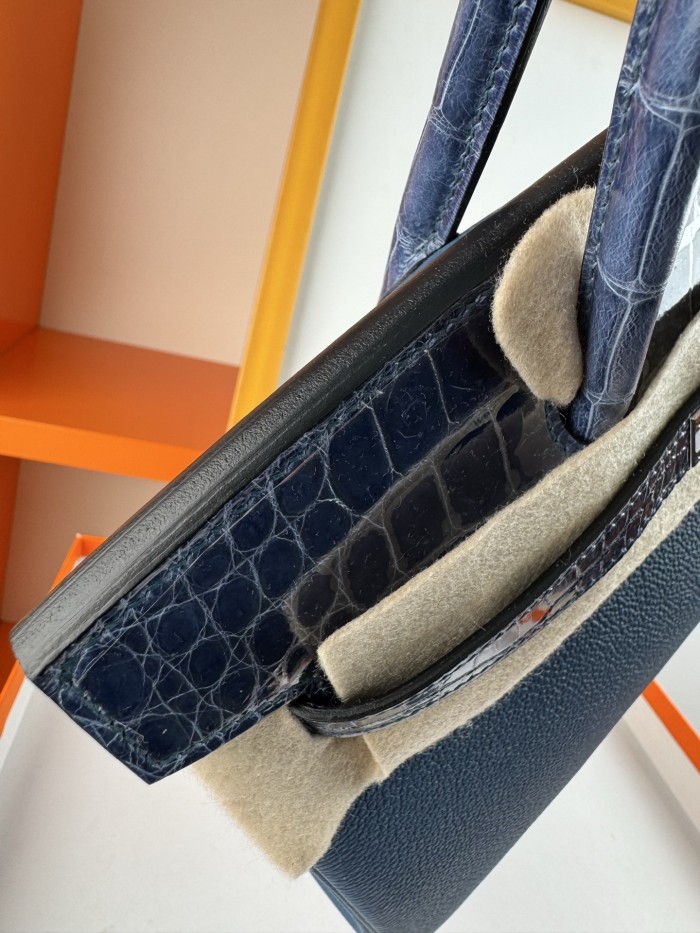 Birkin 30 Touch Togo-Crocodile“30*22*16CM”-0063=