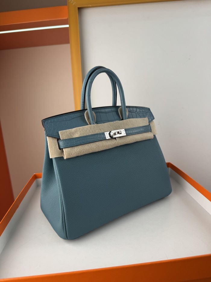 Birkin Touch Togo-Crocodile“25*20*13CM” -0043=